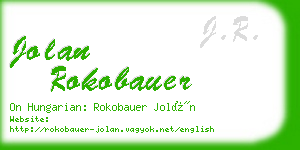 jolan rokobauer business card